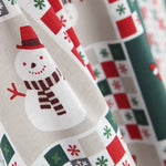 Popeline De Noël Vert Patch - Ribes y Casals