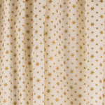 Popeline Noël Étoiles Écru - Ribes y Casals