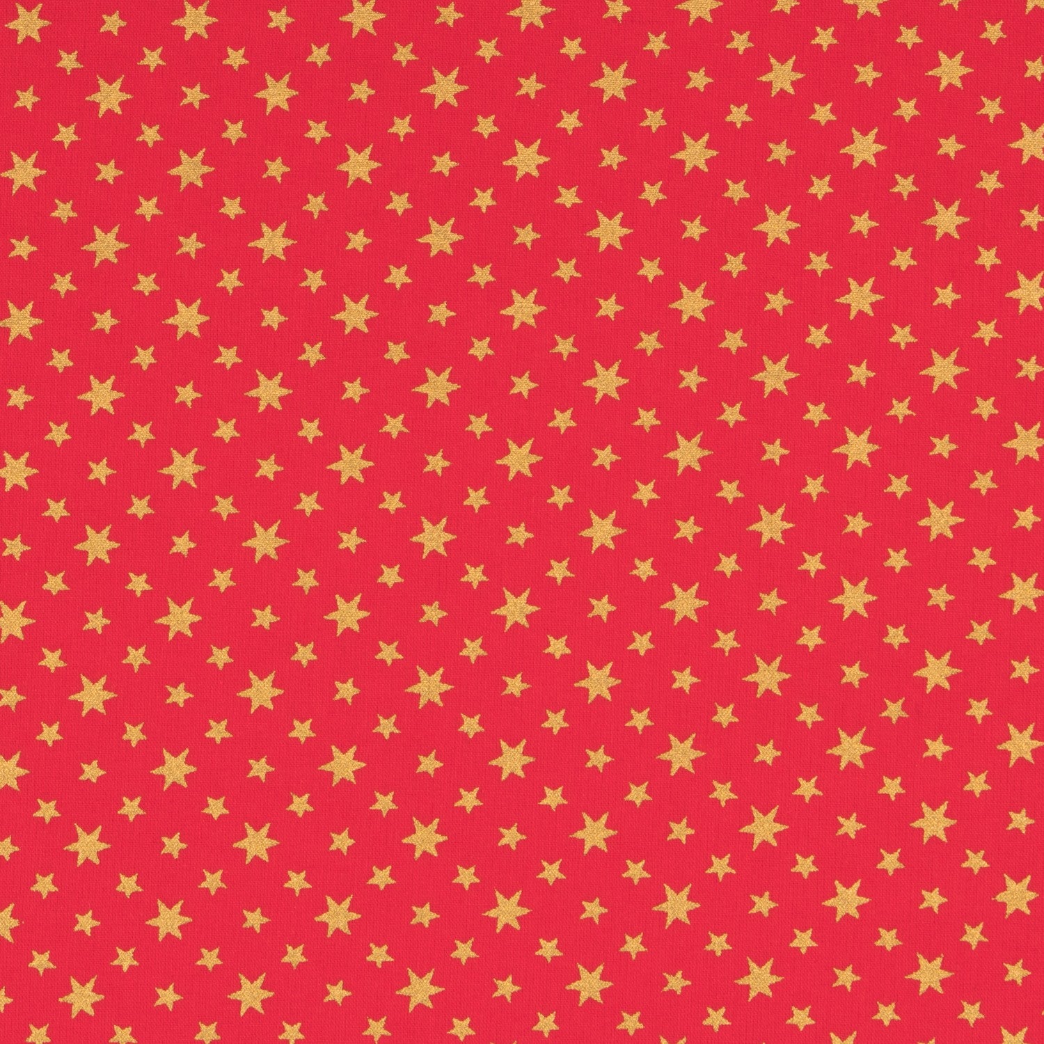 Popeline Noël Étoiles Rouge - Ribes y Casals