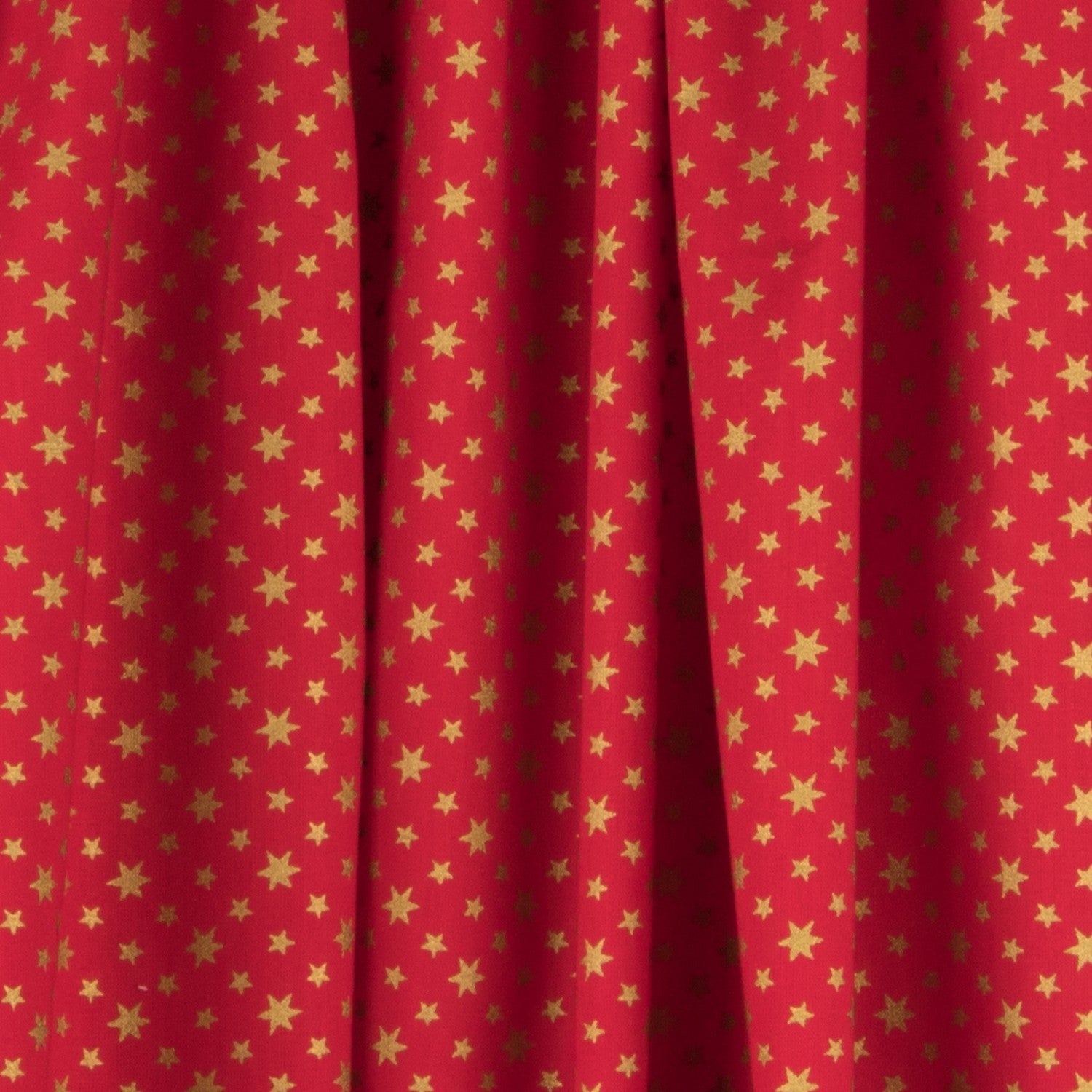 Retal Popelín Navidad Stars Rojo 60x150cm - Ribes y Casals