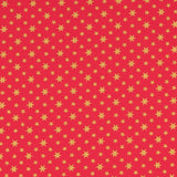 Retal Popelín Navidad Stars Rojo 60x150cm - Ribes y Casals