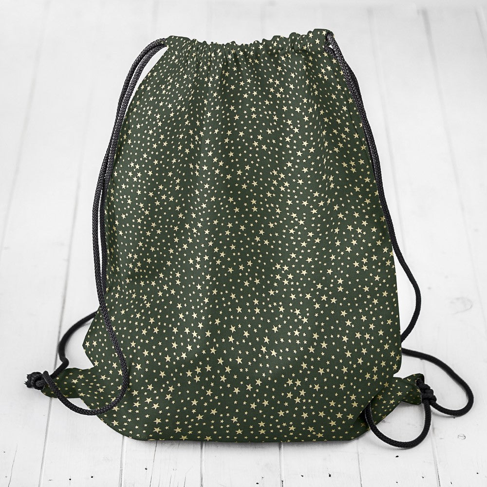 Popeline Noël Étoiles Vert - Ribes y Casals