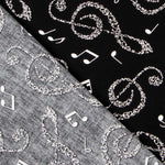 Popeline Black Notes - Ribes y Casals