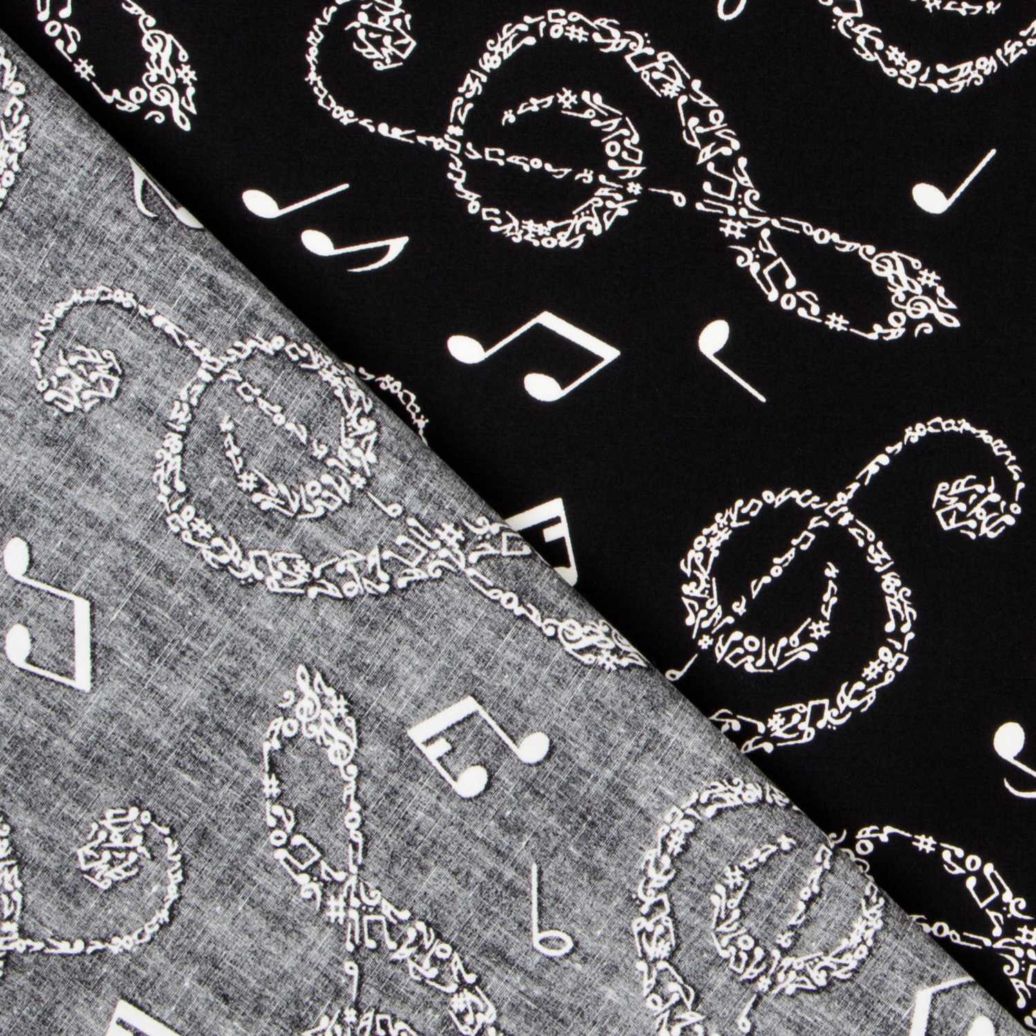 Popeline Black Notes - Ribes y Casals