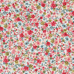Popeline Organique Petites Fleurs Fuchsia - Ribes y Casals