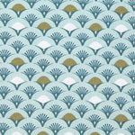 Popeline Patchwork Turquoise Moulins - Ribes y Casals