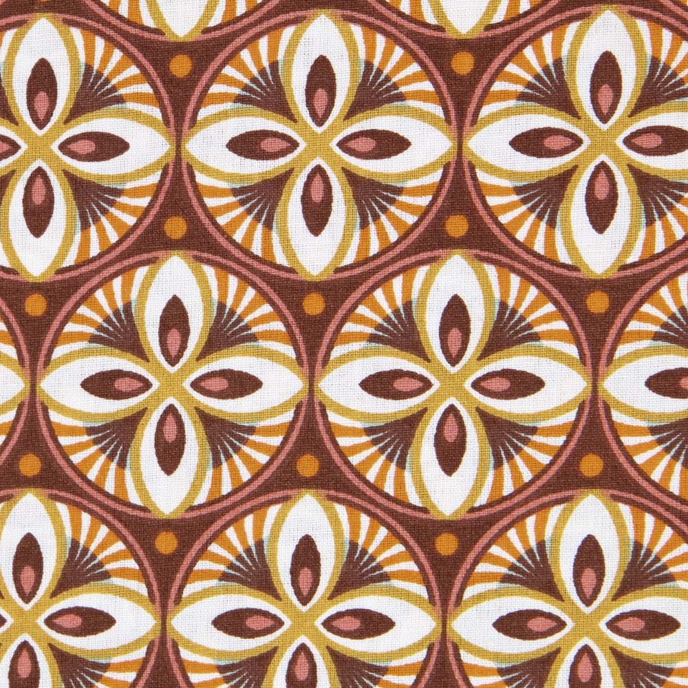 Popeline Patchwork Baroque Orange - Ribes y Casals