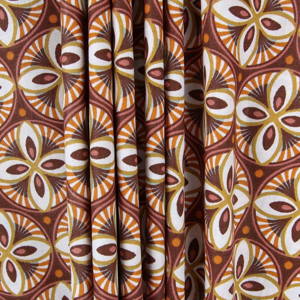 Popeline Patchwork Baroque Orange - Ribes y Casals