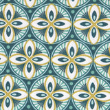 Popeline Patchwork Baroque Verte - Ribes y Casals