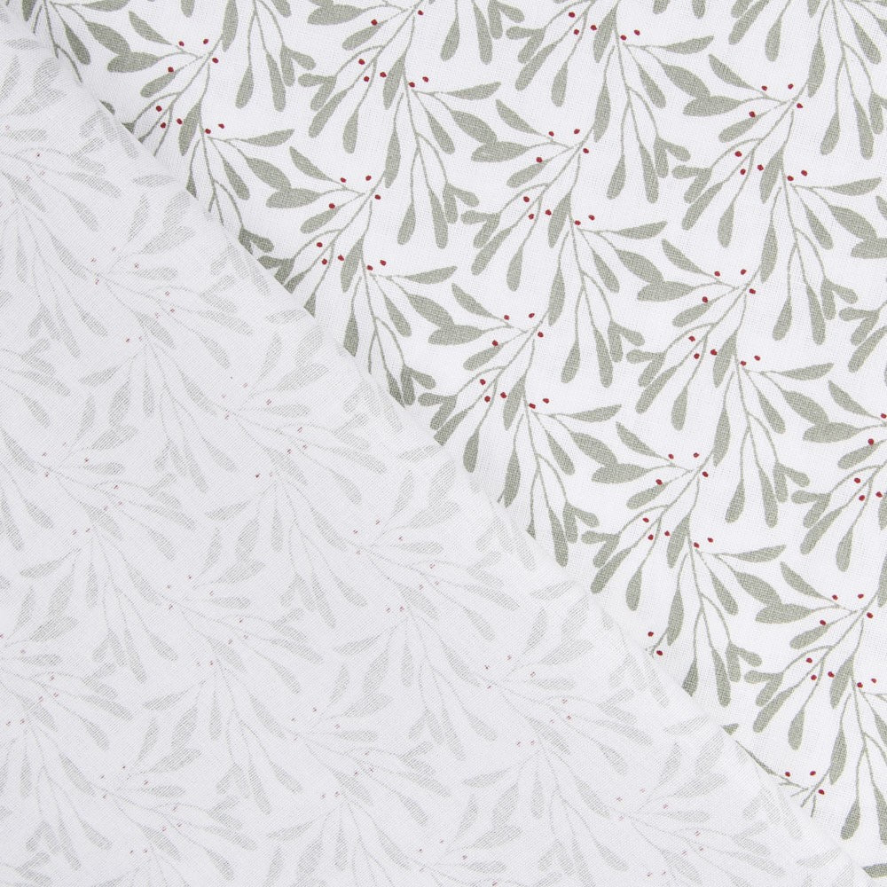 Popeline Patchwork Vert Plantes - Ribes y Casals