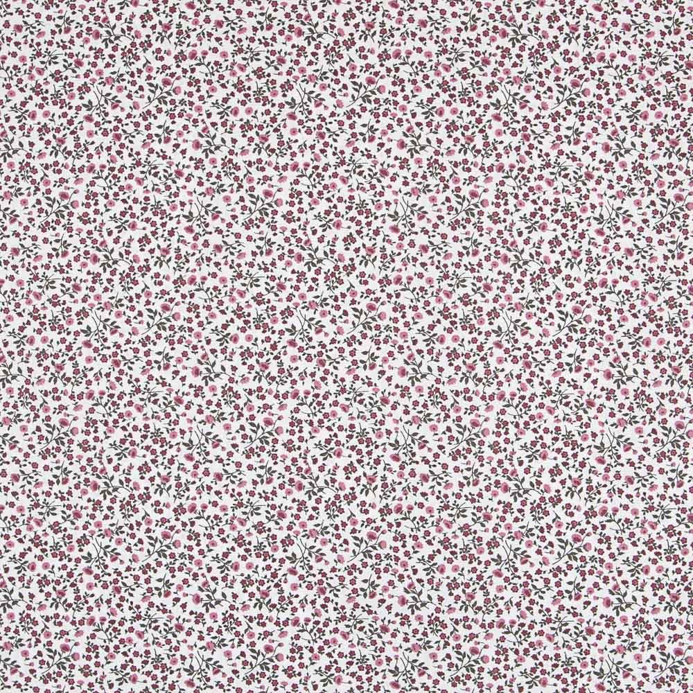 Popeline Patchwork Fleurs Rose - Ribes y Casals