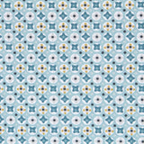Popeline Patchwork Géométrique Turquoise - Ribes y Casals