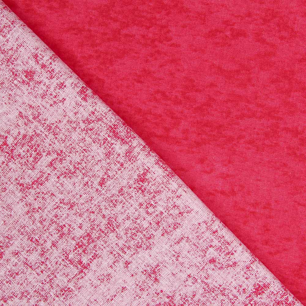 Popeline Patchwork Marbré Fraise - Ribes y Casals