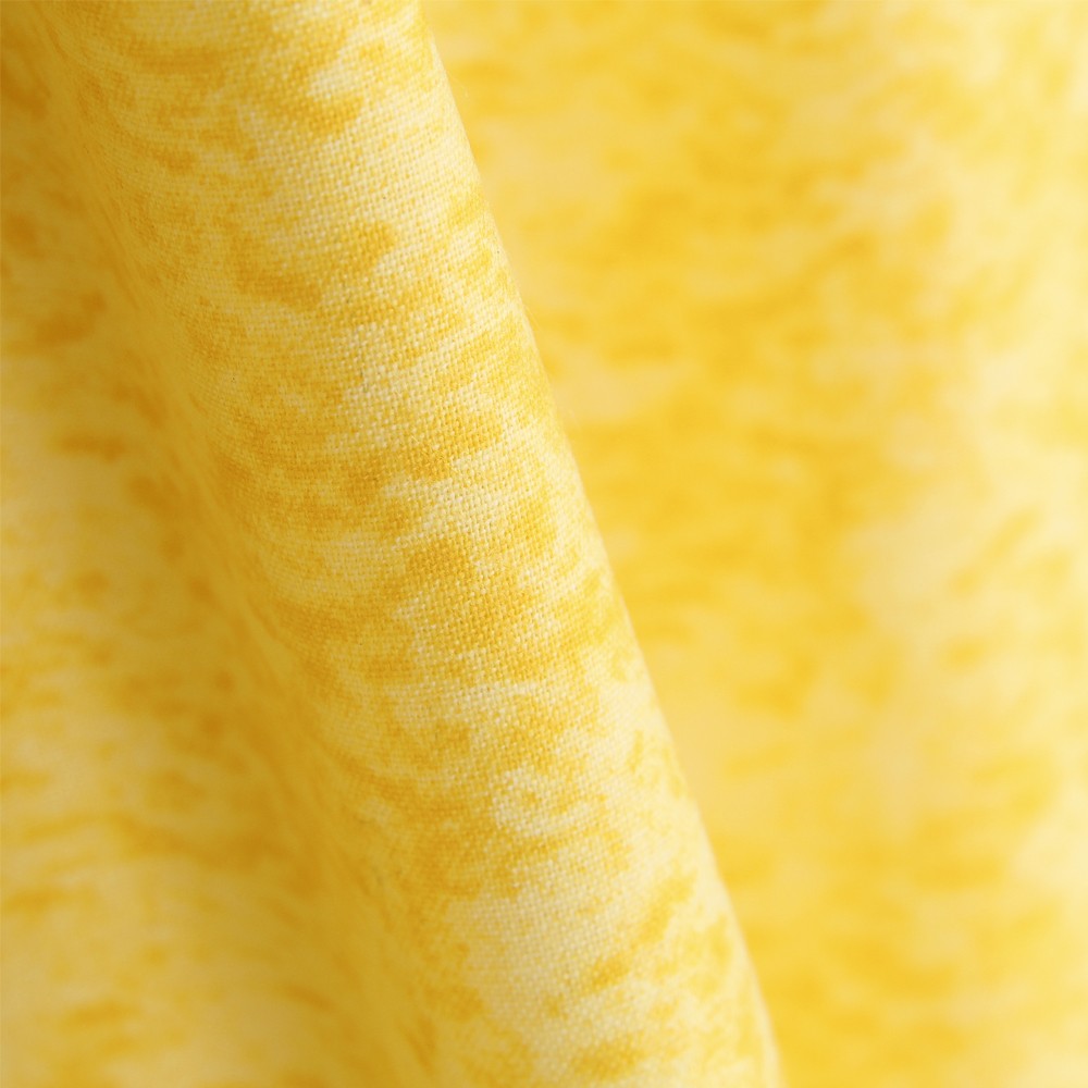 Popeline Patchwork Marbré Citron - Ribes y Casals