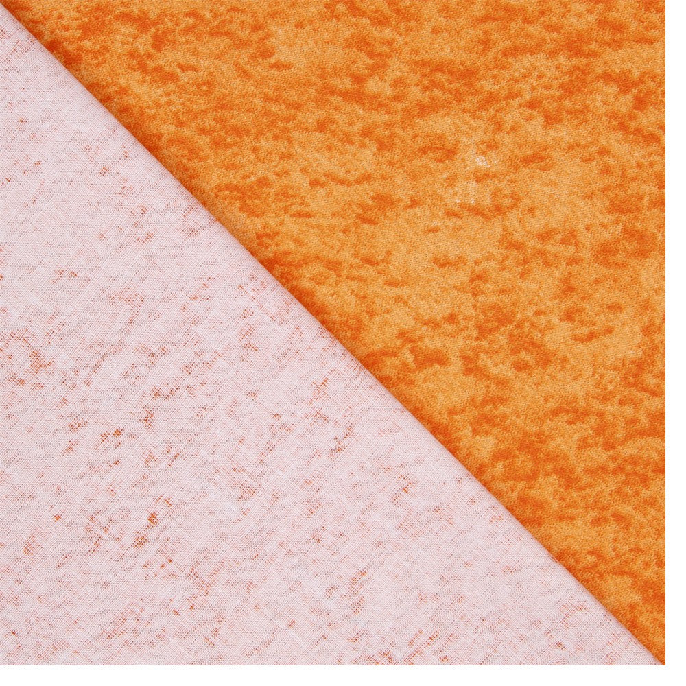 Popeline Patchwork Marbré Orange - Ribes y Casals