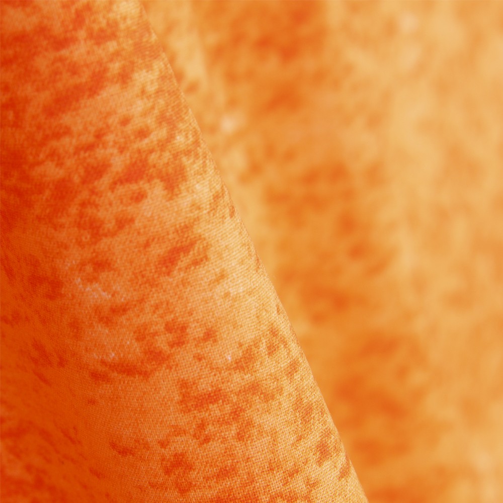 Popeline Patchwork Marbré Orange - Ribes y Casals