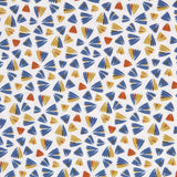 Popeline Patchwork Noeuds Bleu - Ribes y Casals