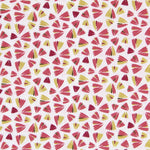Popeline Patchwork Noeuds Corail - Ribes y Casals
