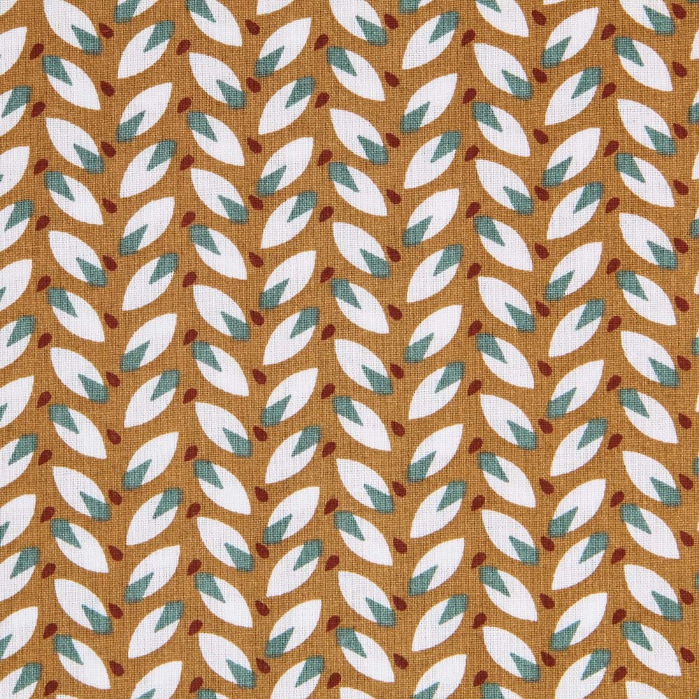 Popeline Patchwork Ocre Ouest - Ribes y Casals