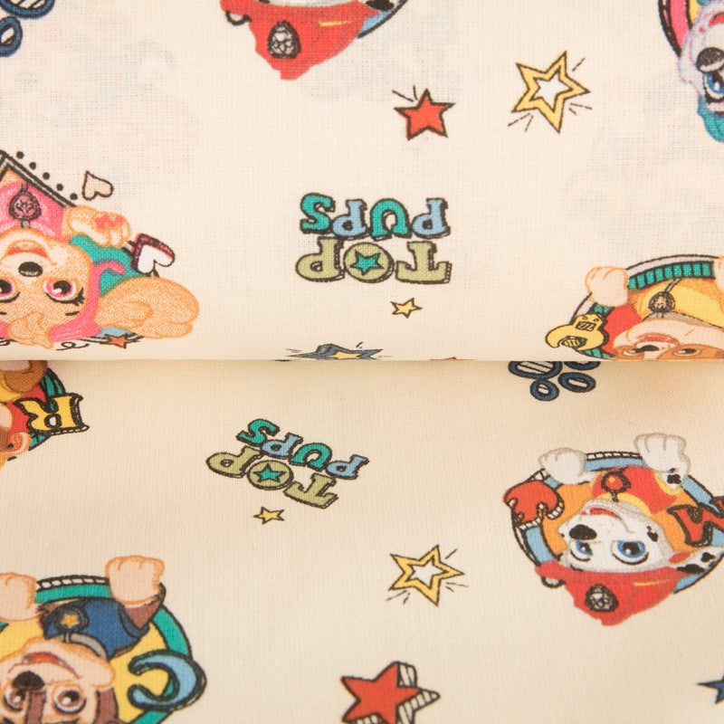 Popeline Pat&#39; Patrouille Écru - Ribes y Casals