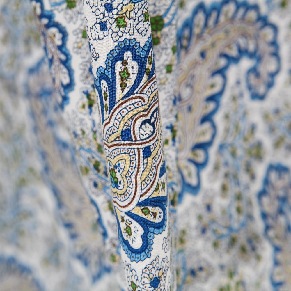 Popeline Fleurie Écrue - Ribes y Casals