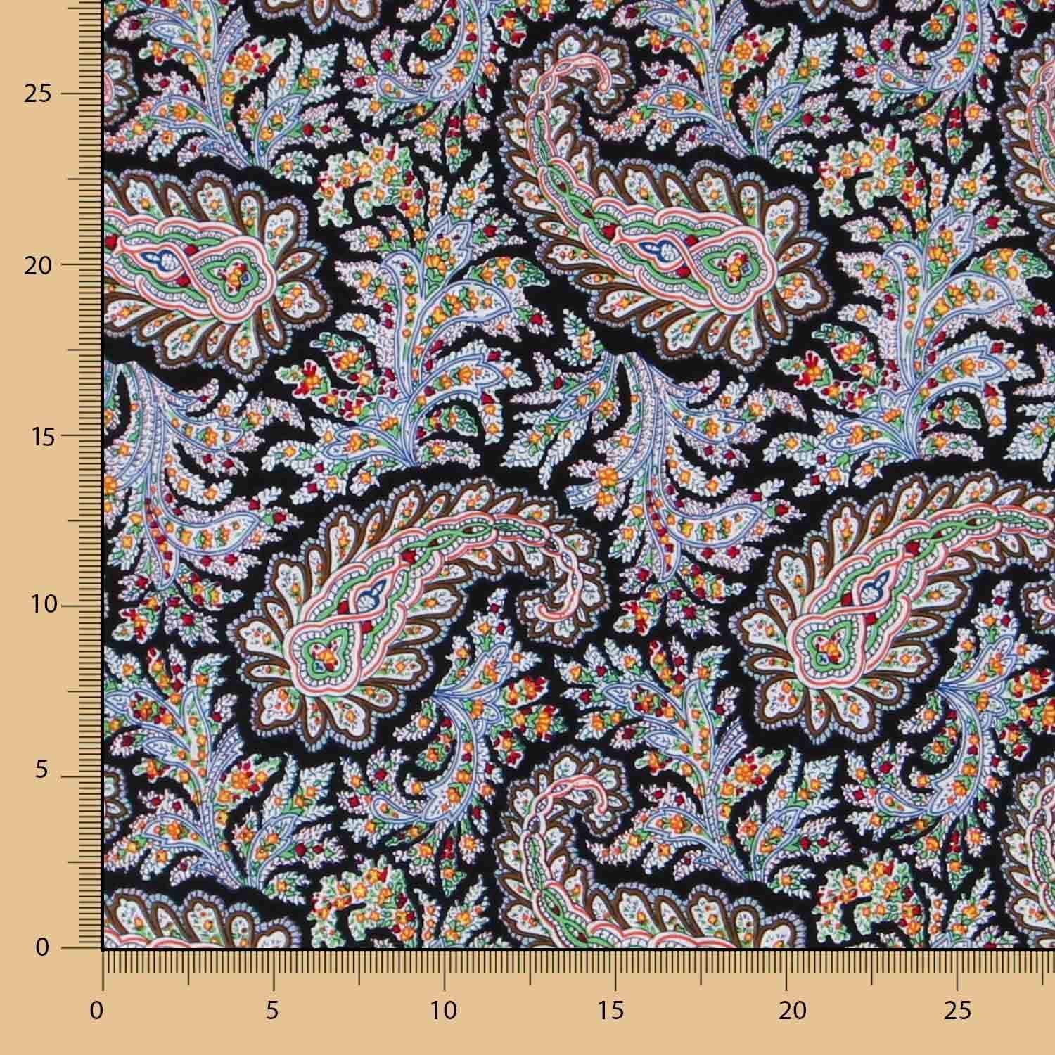 Popeline Noire à Pois - Ribes y Casals