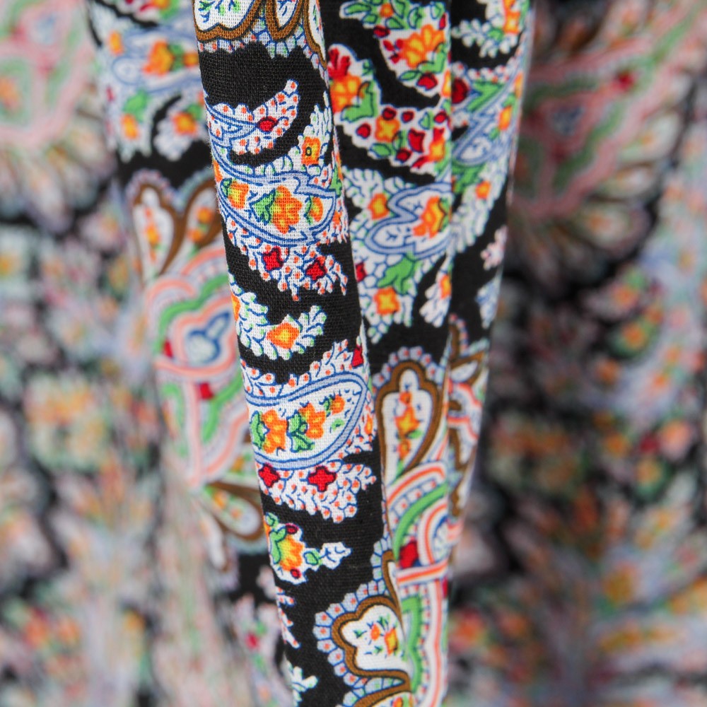 Popeline Noire à Pois - Ribes y Casals