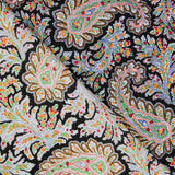 Popeline Noire à Pois - Ribes y Casals