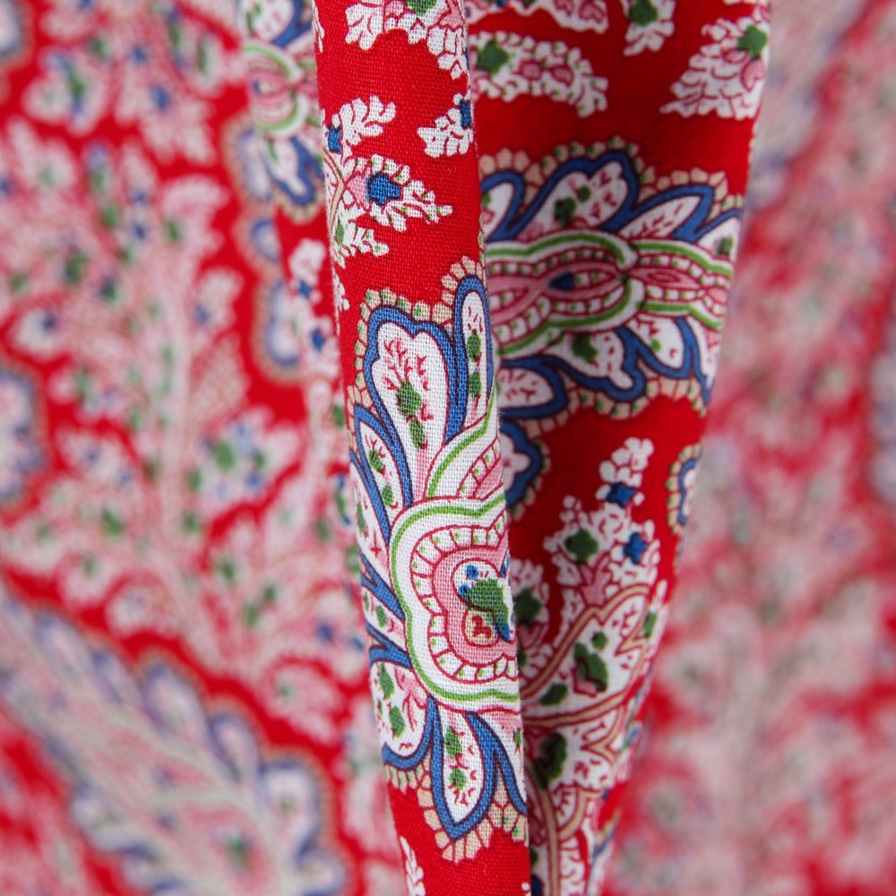 Popeline Pois Rouges - Ribes y Casals