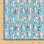 Popeline Peignes Turquoise - Ribes y Casals