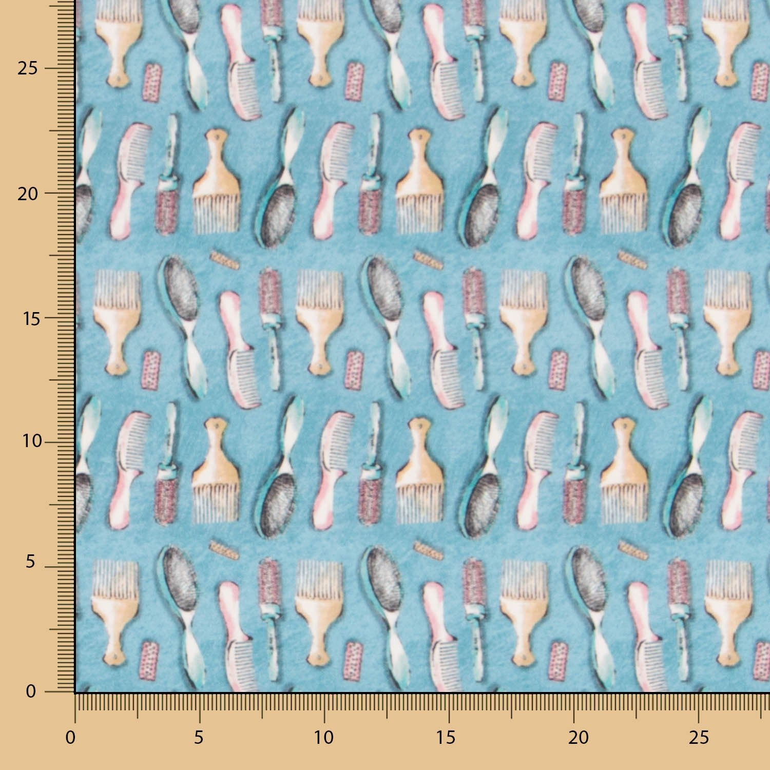 Popeline Peignes Turquoise - Ribes y Casals