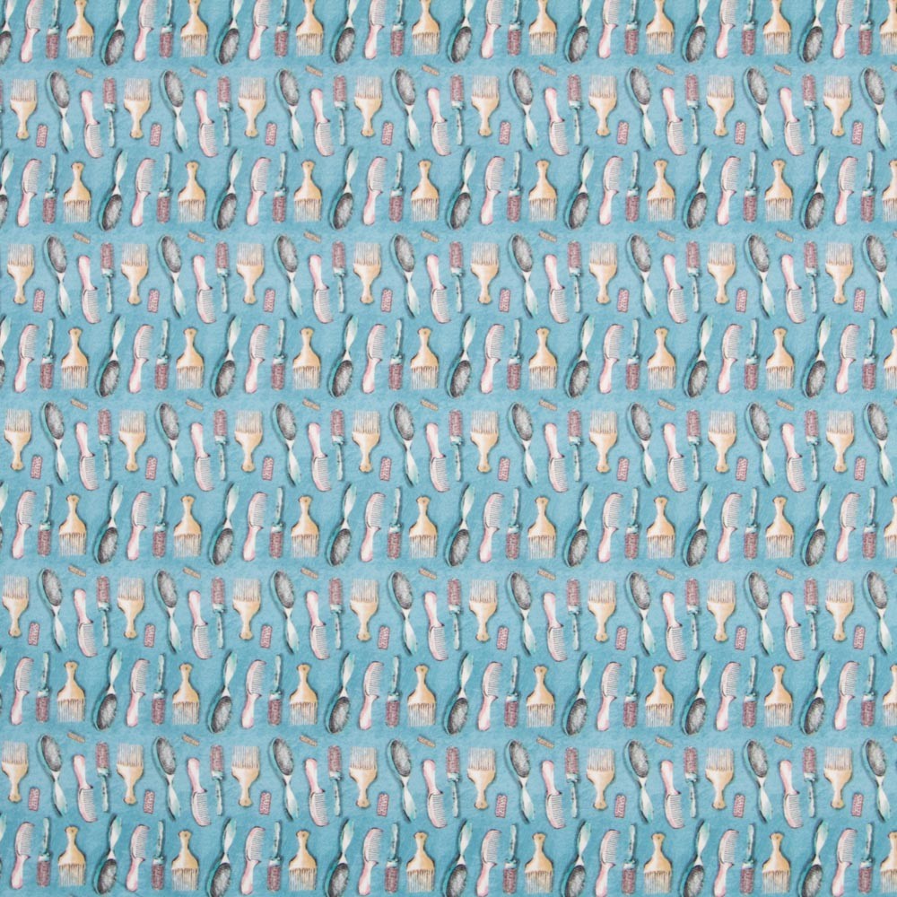 Popeline Peignes Turquoise - Ribes y Casals