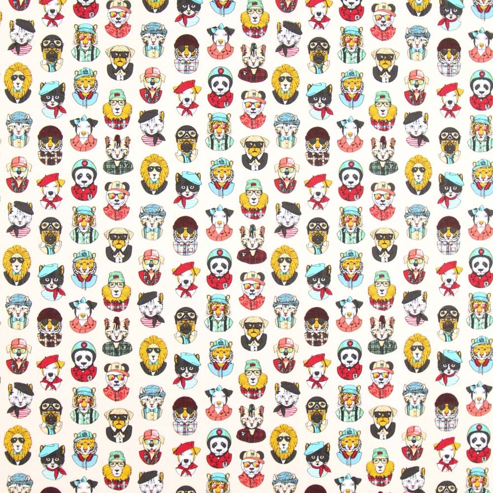 Popeline Personnalités Animaux - Ribes y Casals