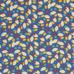 Tissu Popeline Pétales Bleus - Ribes y Casals
