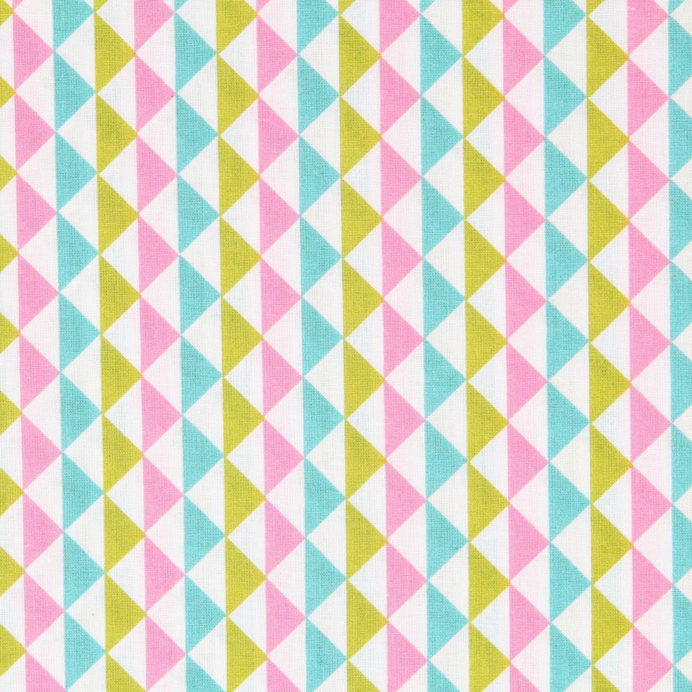 Pyramides Popeline Rose Vert - Ribes y Casals