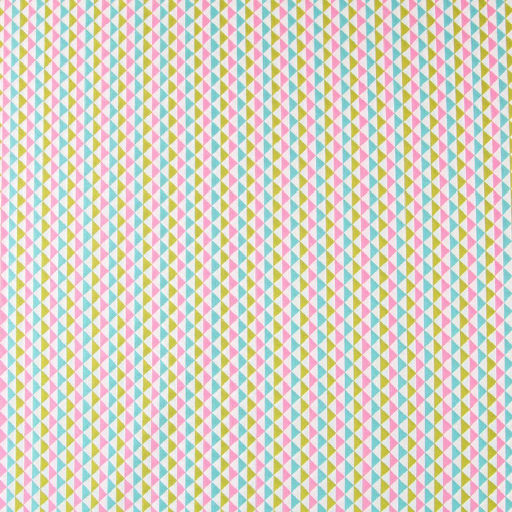 Pyramides Popeline Rose Vert - Ribes y Casals