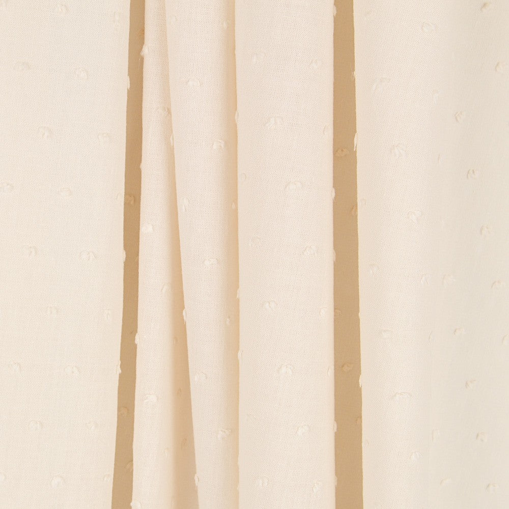 Popeline Coton Plumeti Écru - Ribes y Casals