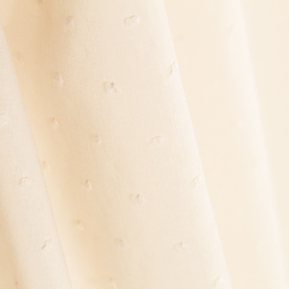 Popeline Coton Plumeti Écru - Ribes y Casals