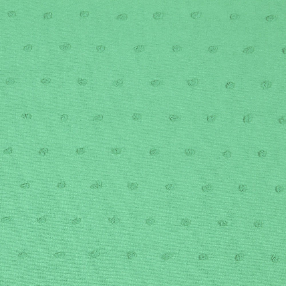 Popeline Coton Plumeti Vert - Ribes y Casals