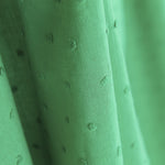 Popeline Coton Plumeti Vert - Ribes y Casals