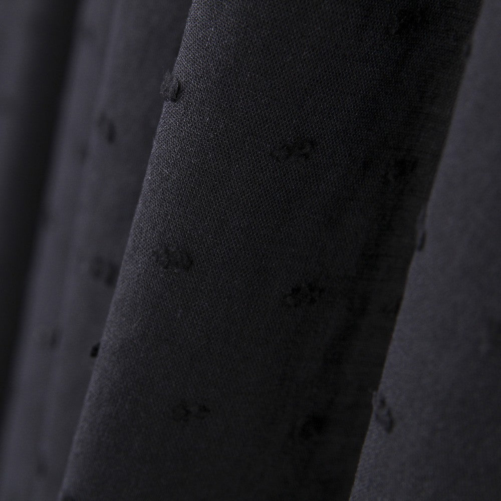 Popeline Noire Plumeti - Ribes y Casals