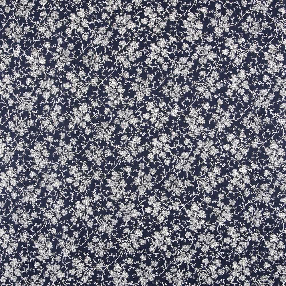 Popeline Branches Blue Night - Ribes y Casals
