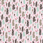 Popeline Branches Rose - Ribes y Casals