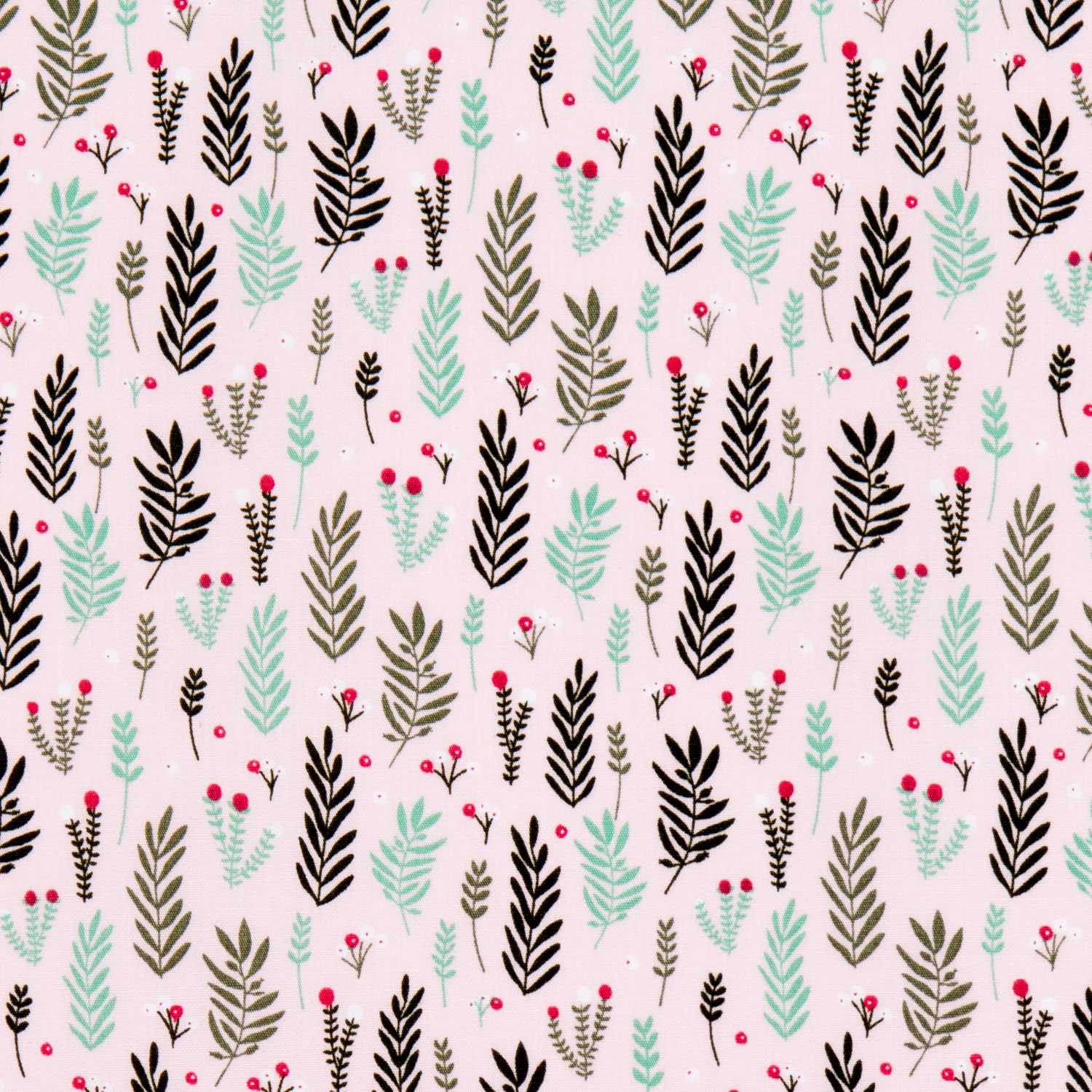 Popeline Branches Rose - Ribes y Casals