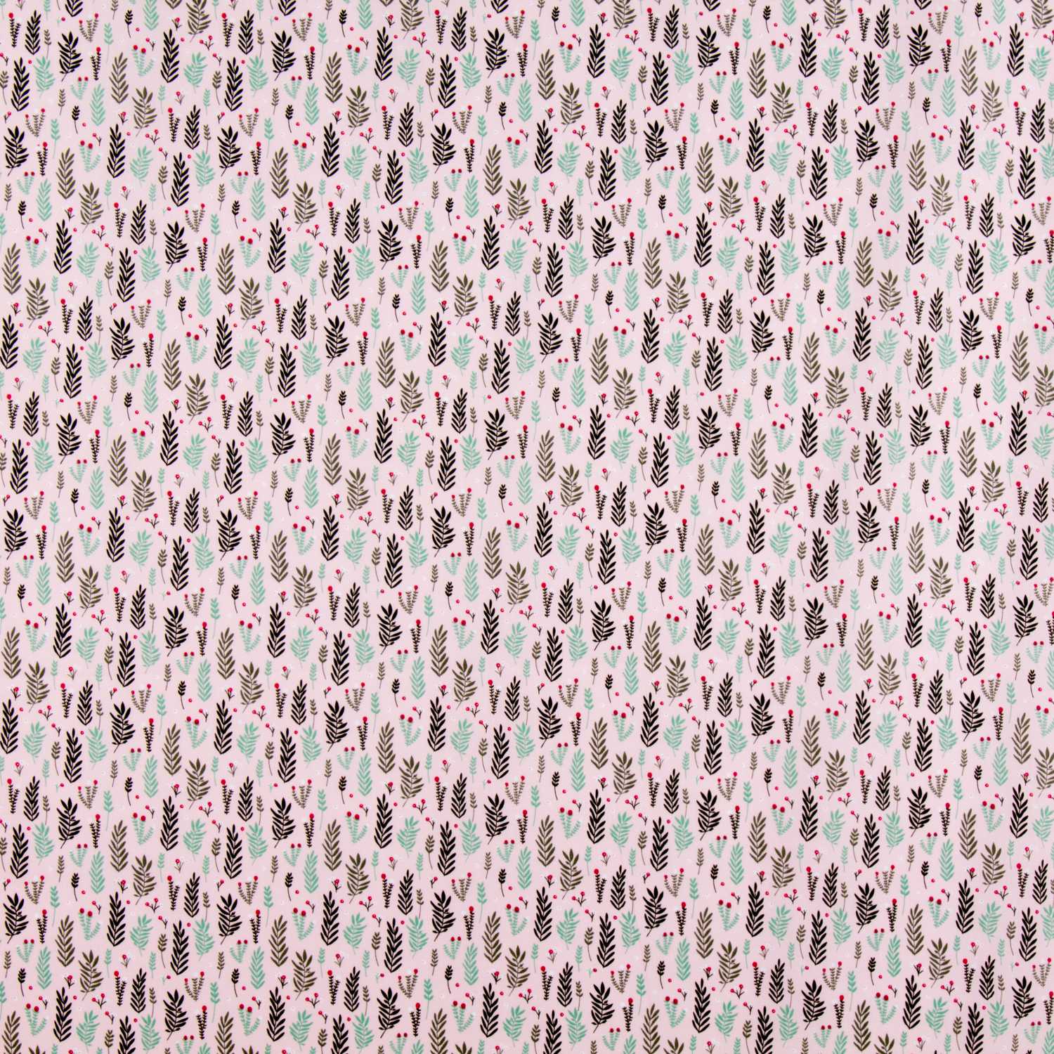 Popeline Branches Rose - Ribes y Casals