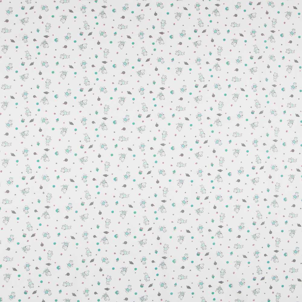 Popeline Souris Vert - Ribes y Casals