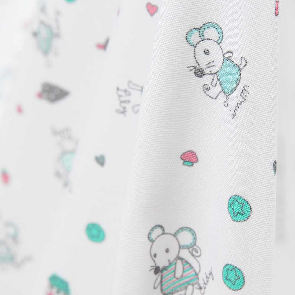 Popeline Souris Vert - Ribes y Casals