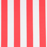 Popeline Rayures Blanc Rouge - Ribes y Casals