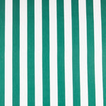 Popeline Rayures Blanc Vert - Ribes y Casals