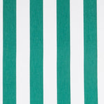 Popeline Rayures Blanc Vert - Ribes y Casals